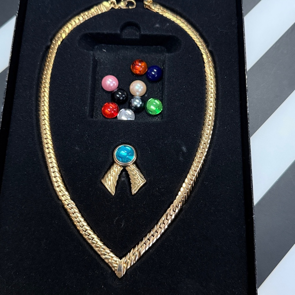 Joan Rivers Gold Necklace with Colorful Interchangeable Beads - Picture 5 of 5